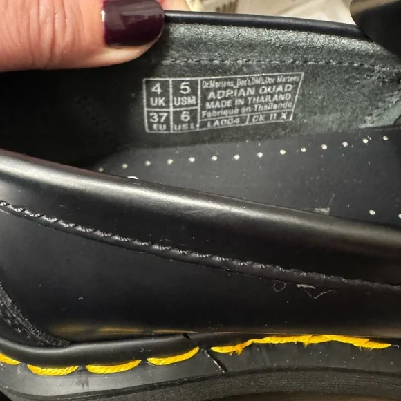 🖤🆕Dr. Martens Adrian Bex Smooth Leather Platform Tassel Loafers, Size 6🖤 - Picture 8 of 16